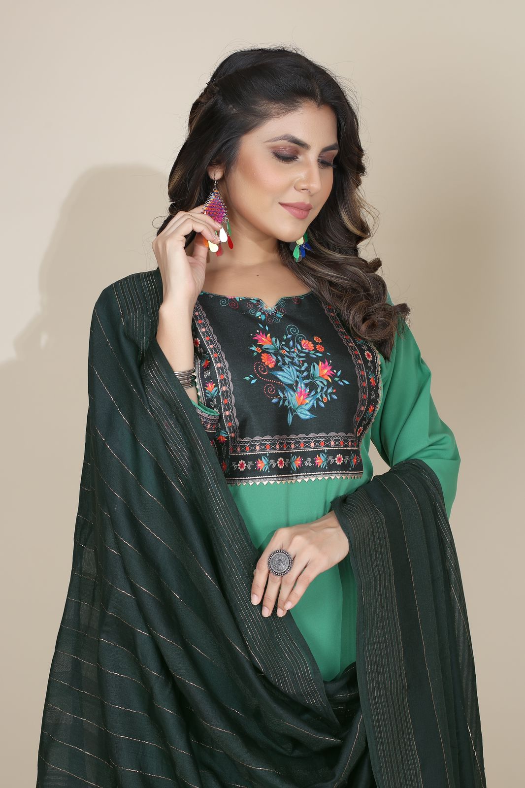 Pooja Plus 2 By Seamore Best Kurti With Bottom Dupatta Wholesale Shop In Surat